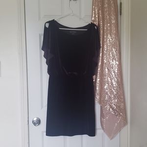 Deep Purple Velvet Dress Size 10